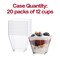 Clear Plastic Mini Verrine Sample Cube Cups - 2 oz. (240 Cups)